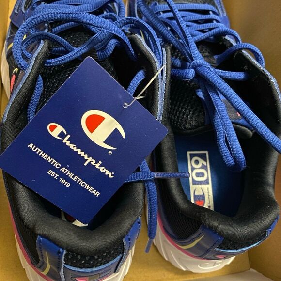 NWT Women’s Champion Running Shoes Blue Black Pink Size 9M V SRS Approach comfy - Picture 9 of 12